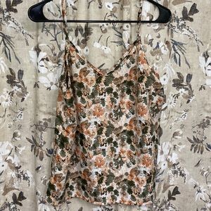 Floral print tank top